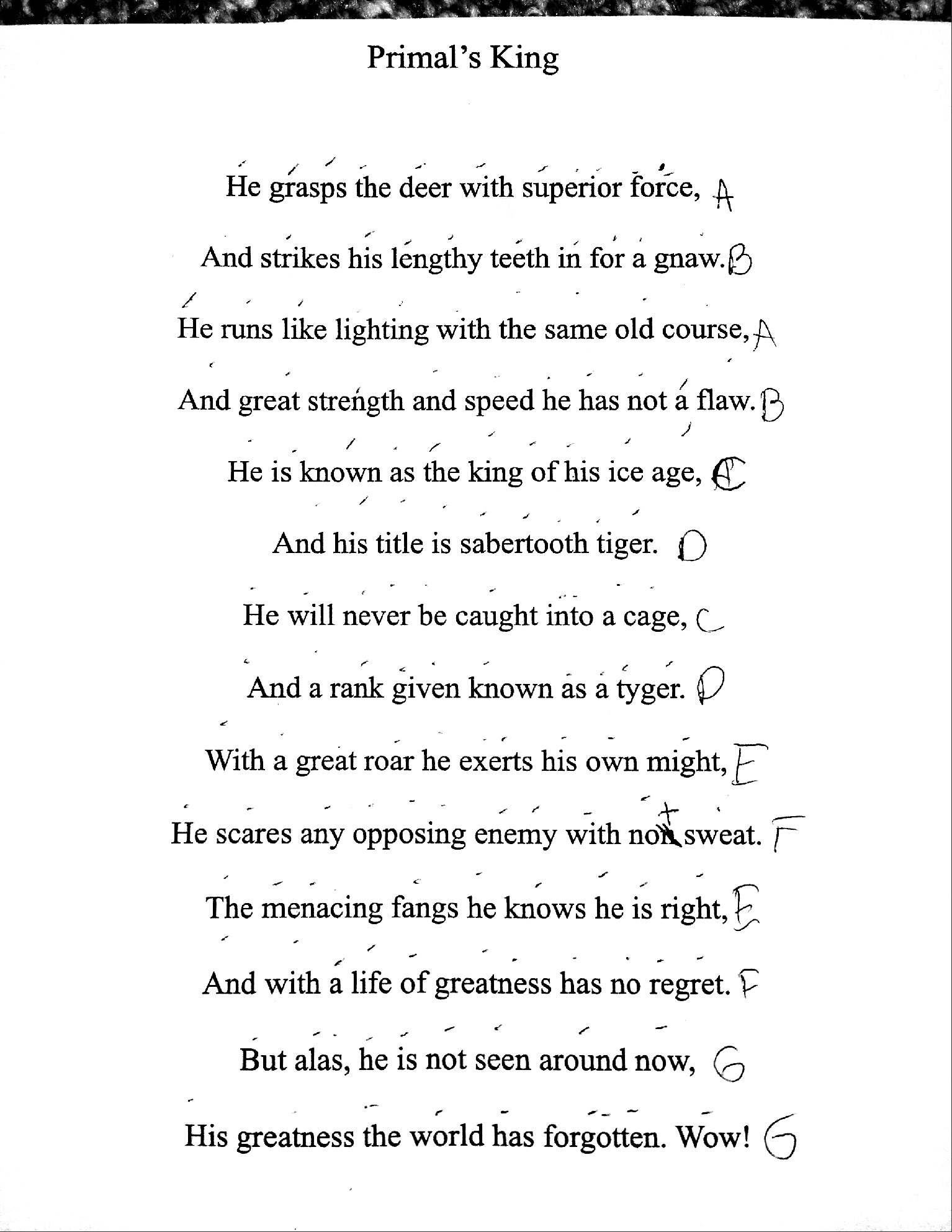 Animal Sonnets-page-6 | English Teacher…Writing